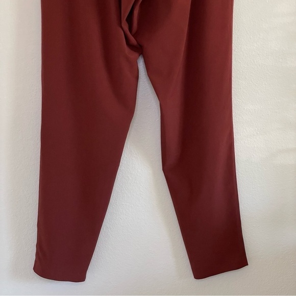 Athleta Skyline Featherweight Belted Paper Bag Tapered Pant Dried Cinnamon 4 - Picture 10 of 14